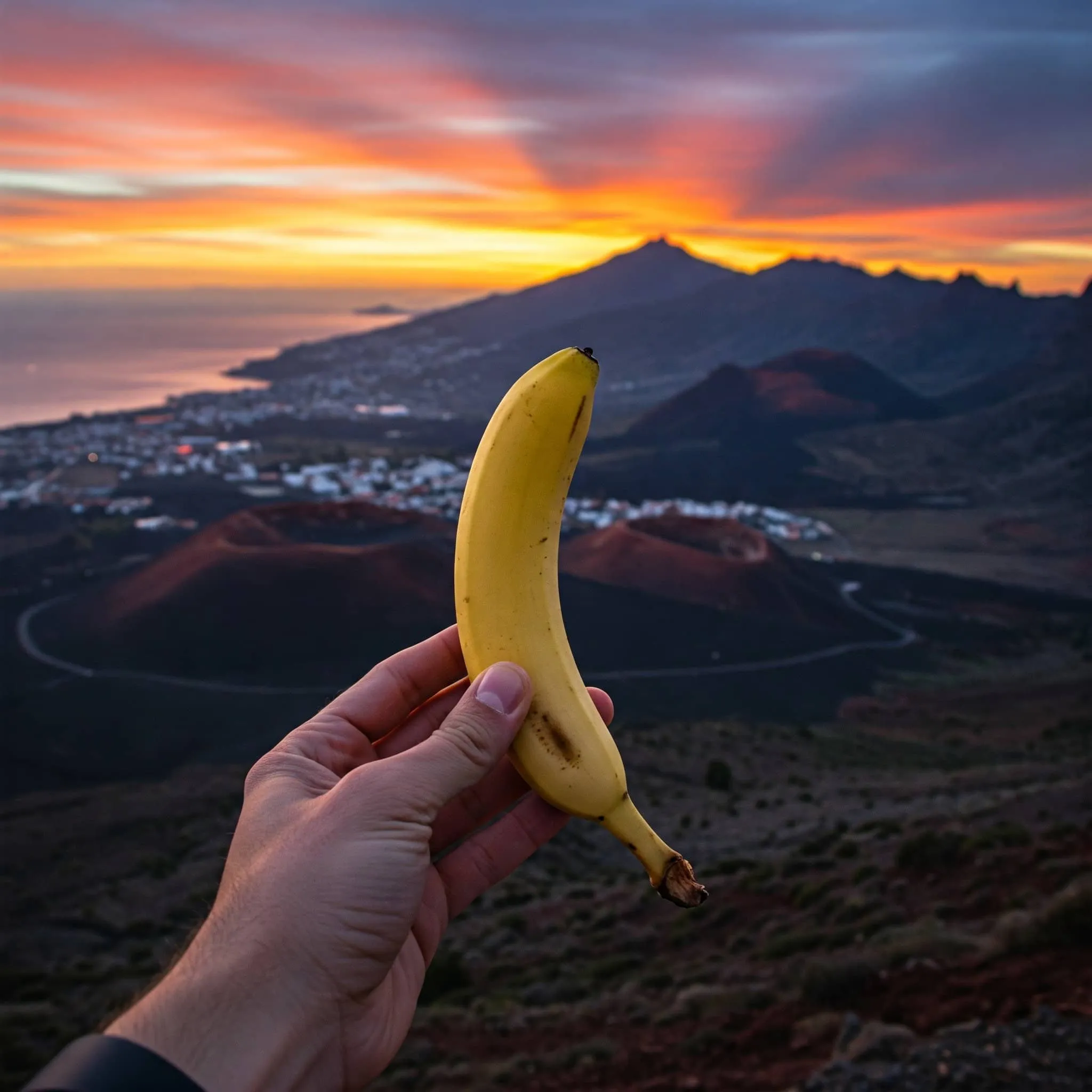 De Canarias para el Mundo — atardecer volcánico canario