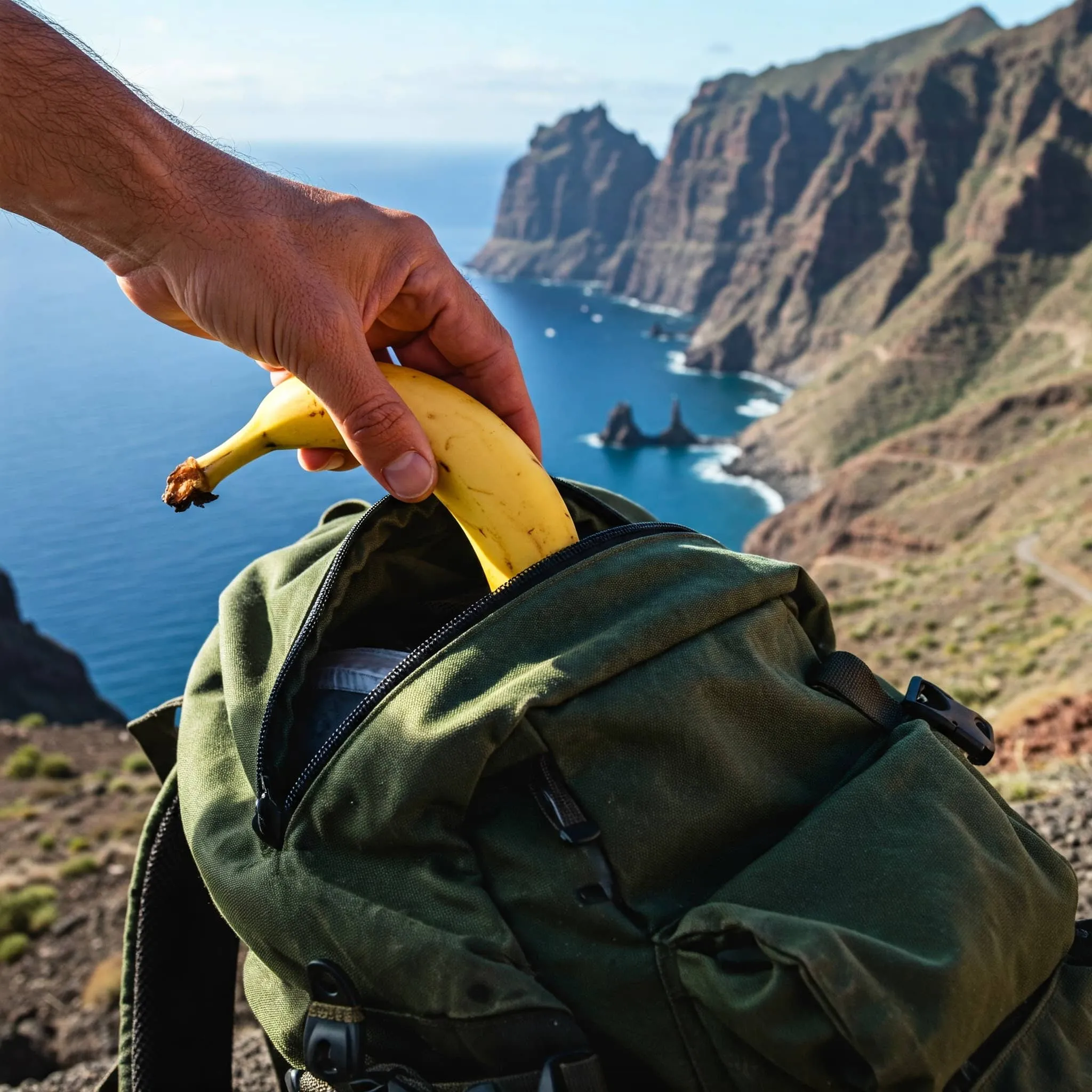 De Canarias para el Mundo — montaña volcánica canaria con IA