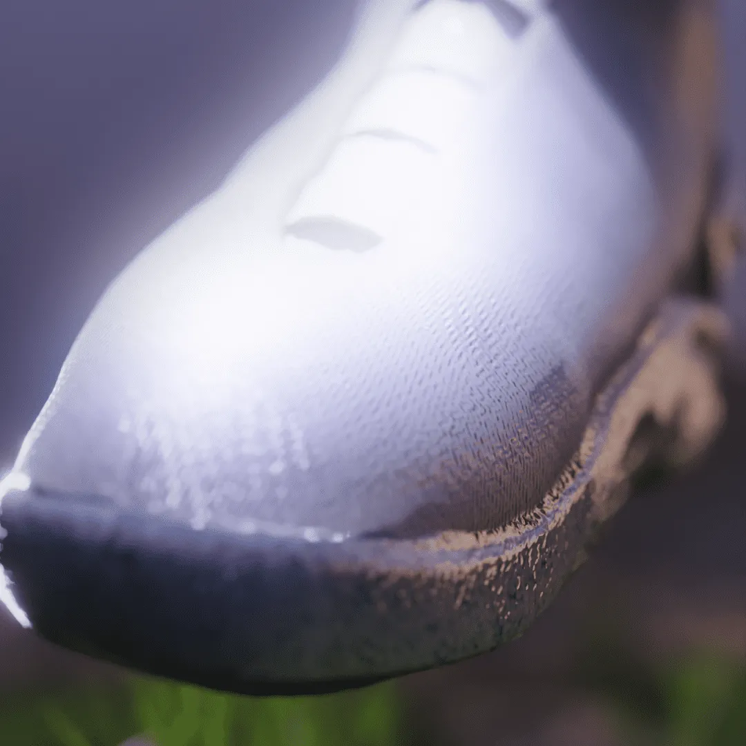 Nike Tech — vista lateral de zapatilla Nike renderizada en Blender